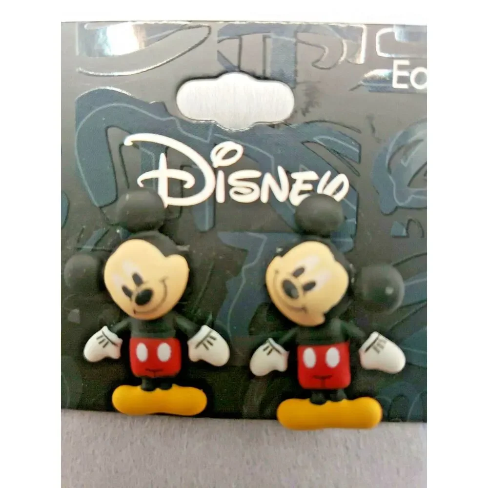 Disney Mickey Mouse Movable Pierced‎ Earrings New